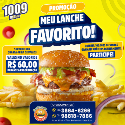 PROMOÇÃO MEU LANCHE FAVORITO 